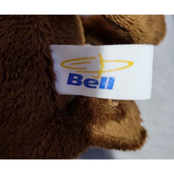 Bell Canada Mobility 6" Plush Beaver wearing Blue hat Mascot Retired stuffed - Picture 6 of 6